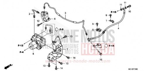 TUBO FRENO POSTERIORE NSA700A9 di 2009